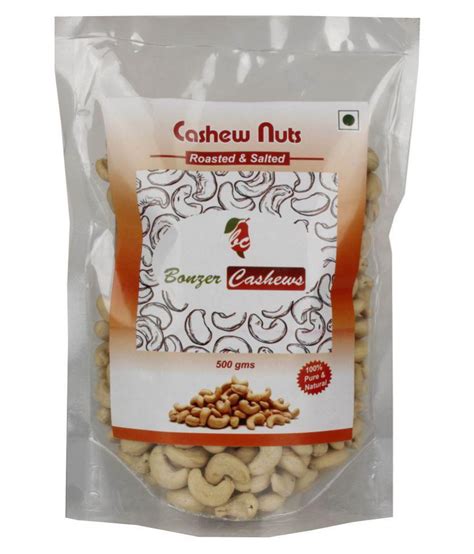 Bonzer Cashews Roasted Cashew Nut Kaju ROASTED AND SALTED 500GMS 500