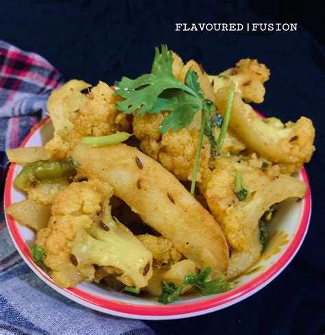 Dry Aloo Gobi Potato And Cauliflower Curry Flavoured Fusion