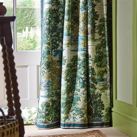 Ancient Canopy Sap Green Fabric Sanderson By Sanderson Design