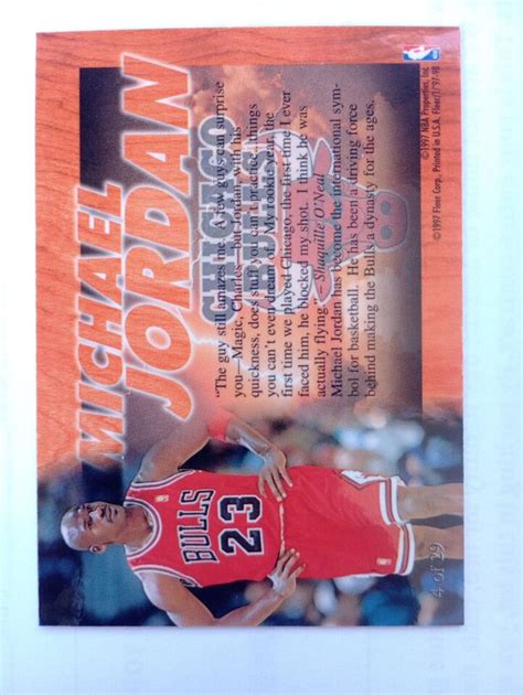 1997 98 Fleer Hardwood Leader 4 Michael Jordan EBay