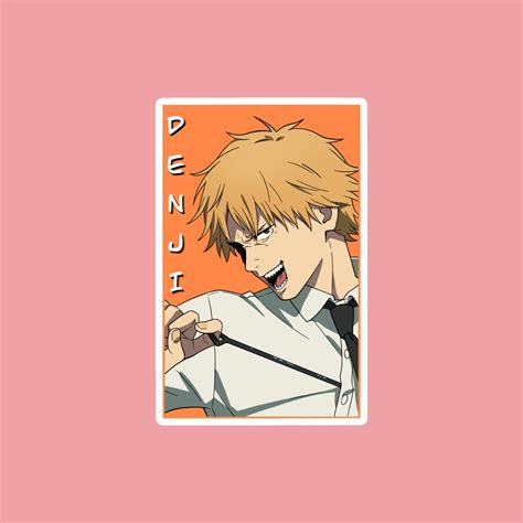 Denji II Chainsaw Man Laptop Sticker PureArtz