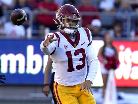 Caleb Williams Reaches New Heights In Usc Win Over Arizona Los