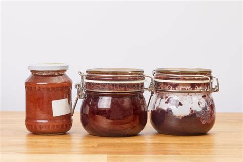 Jars of Jam stock image. Image of canned, blueberry - 107703721