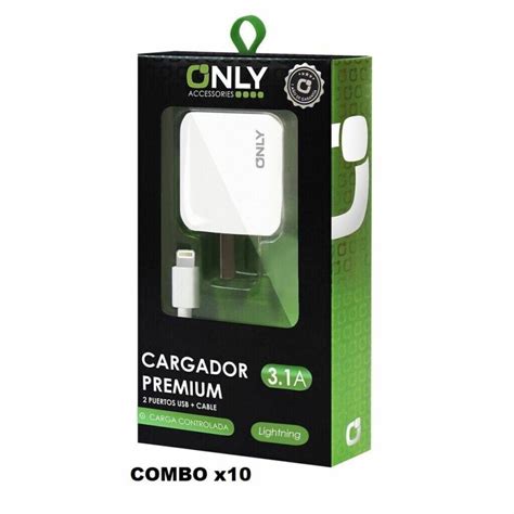 Combo X Cargador V Mixor Mod Realidad Usb Cable Lightning