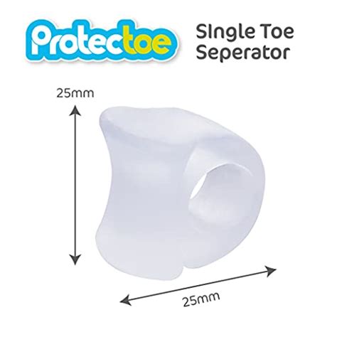 Protectoe Single Gel Toe Separator For Overlapping Toes Toe Spacer