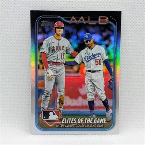 Topps Series Elites Of The Game Ohtani Betts Feuille Arc En Ciel