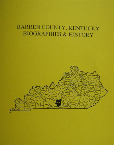 Barren County Kentucky History and Biographies - Southern Genealogy Books