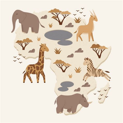 World Animal Map | Children's map illustrations on Behance