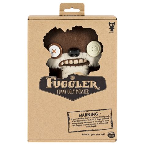 Fuggler Funny Ugly Monster 9 Inch Teddy Bear Nightmare Brown Plush