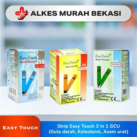 Jual Easy Touch Strip Gula Darah Asam Urat Cholesterol Refill Easy