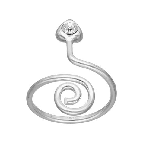 Anillo Corazón Circón Espiral Anillos Anillos Midi y Toe