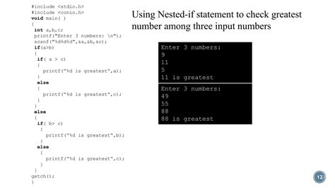 Decision Making Statements In C Programming Ppt