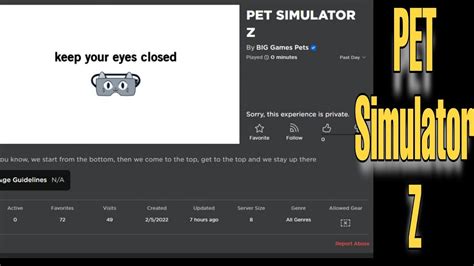 Big Games Made Pet Simulator Z Official Leaks YouTube