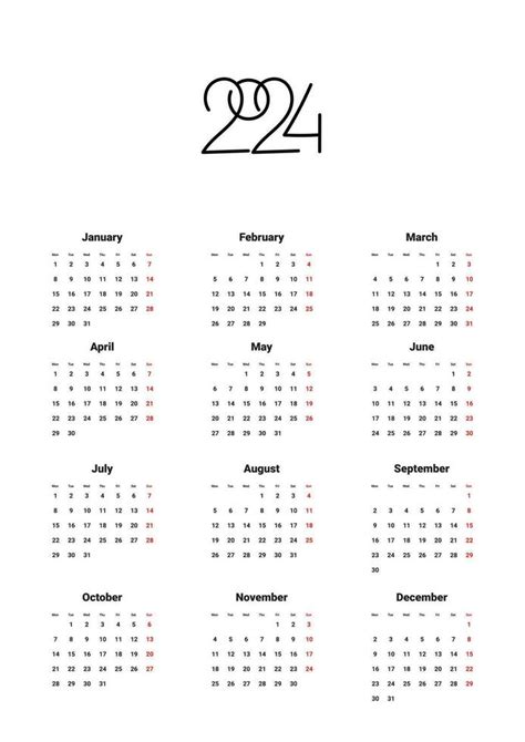 Kalender 2024 Ohne Bilder Harri Klarika