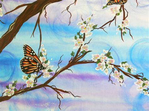 Artful Creations: "Monarchy" - Acrylic Butterfly Painting