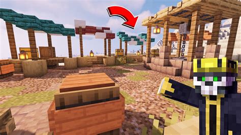 COMO CONSTRUIR PRAÇA DE VILA DE DESERTO MINECRAFT BUILD TUTORIAL