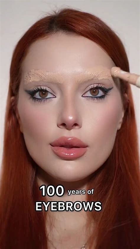 100 Years Of Eyebrow Makeup In 2024 Eyebrow Makeup Easy Makeup