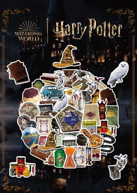 Set Of Harry Potter Stickers Bundle Wizardry World