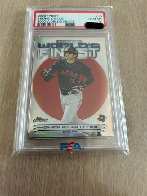 Yahoo オークション 大谷翔平topps finest wbc PSA10 大谷翔平 WBC T