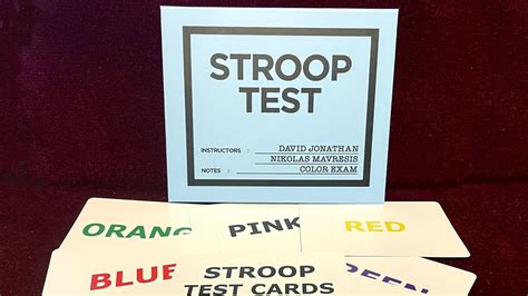 Stroop Test Youtube