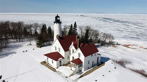 US Part Of Great Lakes Michigan Point Iroquois Lighthouse World