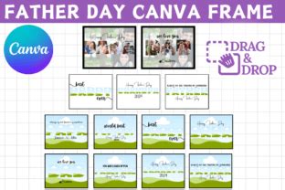 Fathers Day Papa Canva Frame Template Graphic By Creative Pro Svg