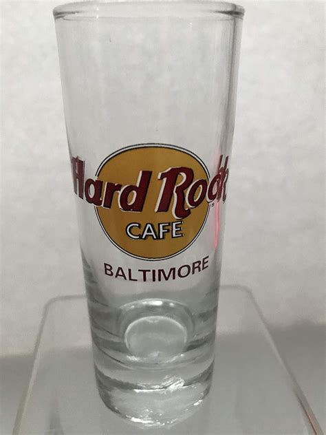 Hard Rock Cafe Double Shot Glass Hard Rock Cafe Baltimore Shot Glass Baltimore