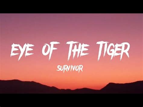 Survivor Eye Of The Tiger Lyrics YouTube