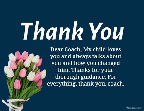 40 Best Thank You Messages For Coach Boomsumo