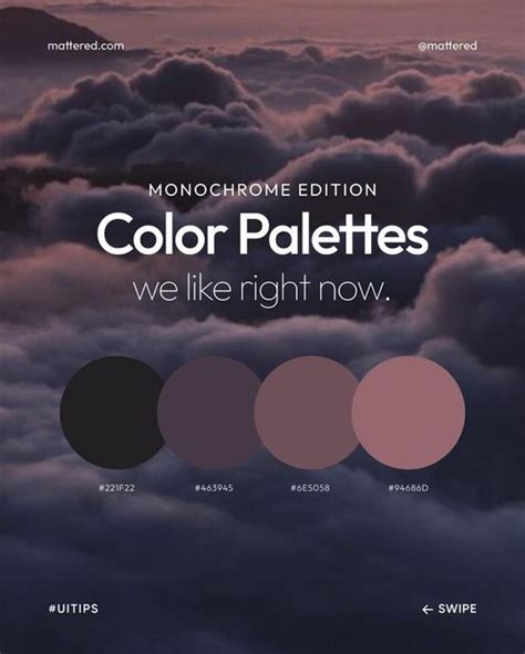 Mattered On Instagram 4 Stunning Monochromatic Color Palettes For