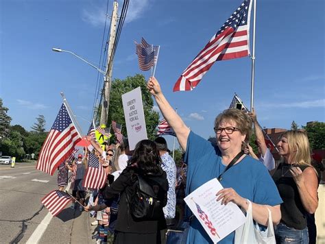 Scene At St Louis Park Pledge Protest Is Far From Indivisible Mpr News