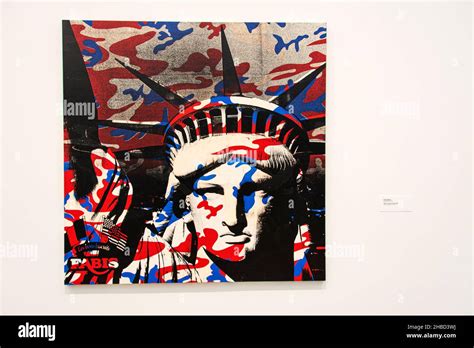 A painting by Andy Warhol titled the "Statue of Liberty," which is ...