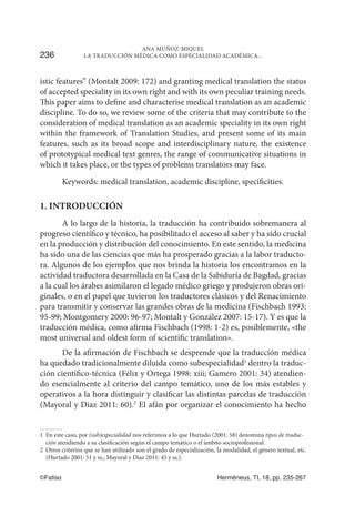 La traduccion médica como especialidad pdf