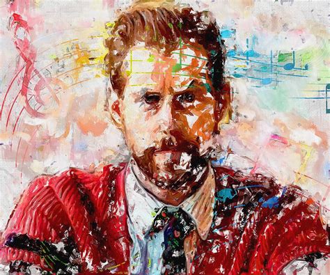 Celebrity Andrew Mcmahon Colorful Art Mixed Media By Luettgen Vidal Fine Art America