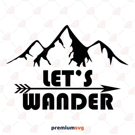 Let S Wander Svg Camping Clipart Svg Design Premiumsvg