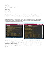 CYB 220 Module Two GNS3 Sandboxing Docx CYB 220 Module 2 4 GNS3