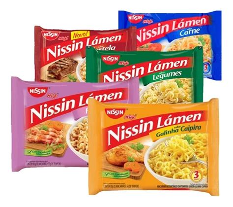 Nissin Miojo Lamen Atacado 40 Unidades Sabores Sortidos