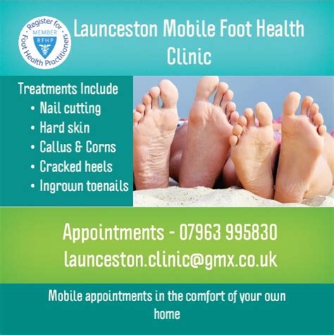 Launceston Mobile Foot Health Clinic Cornwall Link