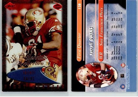 Terrell Owens Collectors Edge Odyssey Millenium Collection Red