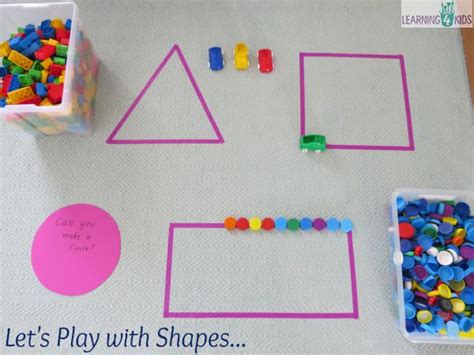 Kindergarten Hands On Activity With Shapes