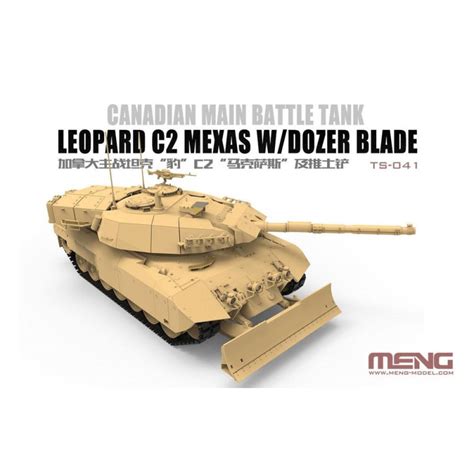 MENG MODEL Canadian Main Battle Tank Leopard C2 MEXAS W Dozer Blade