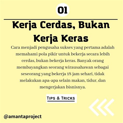 5 Tips Menjadi Pengusaha Sukses