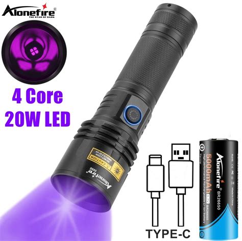 Alonefire Sv W Nm Uv Purple Light Usb Ultraviolet Lanterna