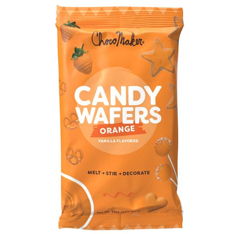 Chocomaker Orange Vanilla Flavored Candy Wafers 12oz Gluten Free