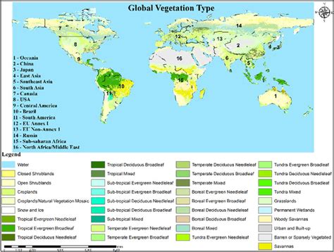 Global Vegetation Type—regional Aggregation Download Scientific Diagram