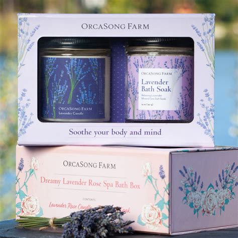 Luxurious Lavender Spa Bath Box Orcasong Farm