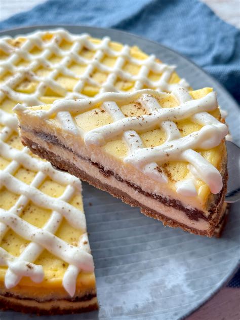 Zimtschnecken Käsekuchen mit Keksboden