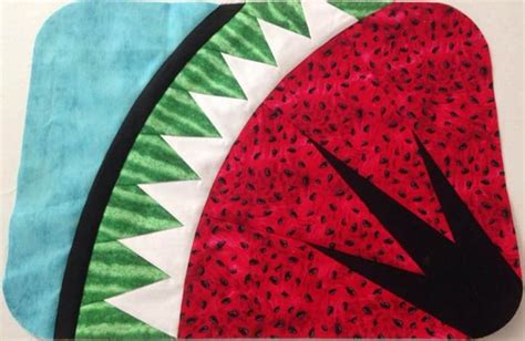 Watermelon Placemats Quiltworx Made By CI May Black