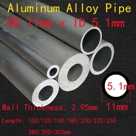 Od Mm Aluminum Alloy Round Pipe Id Mm Hollow Straight Tube Mm