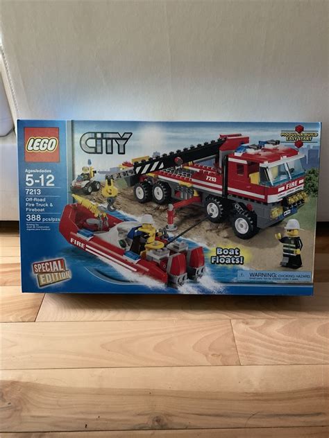 Mib Misb Set Lego Off Road Fire Truck And Fireboat From Mike A